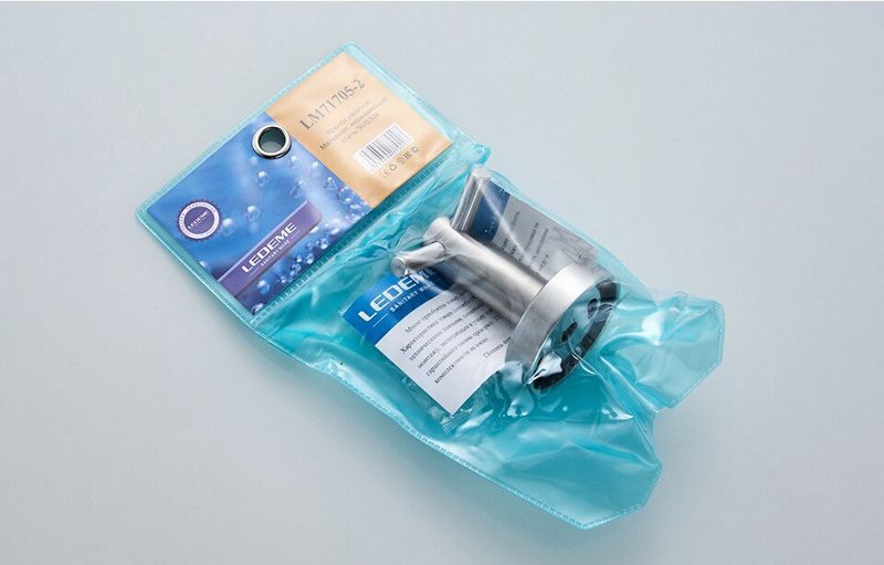 Крючок Ledeme L71705-2 из нержавеющей стали, сатин — изображение 5