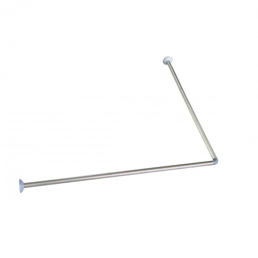 Карниз в ванную для шторки Savol SK-8019W, универсальный, сталь, белый — изображение 3