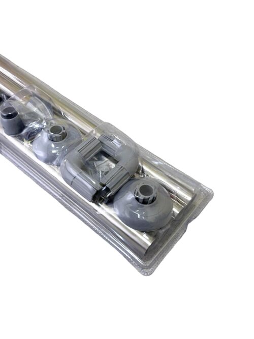 Карниз в ванную для шторки Savol SK-8017S, универсальный, сталь, хром