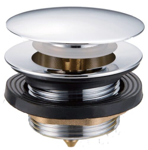 Донный клапан (выпуск) для душевого поддона click/clack 1 1/2", латунь, хром TIM BAR0404B