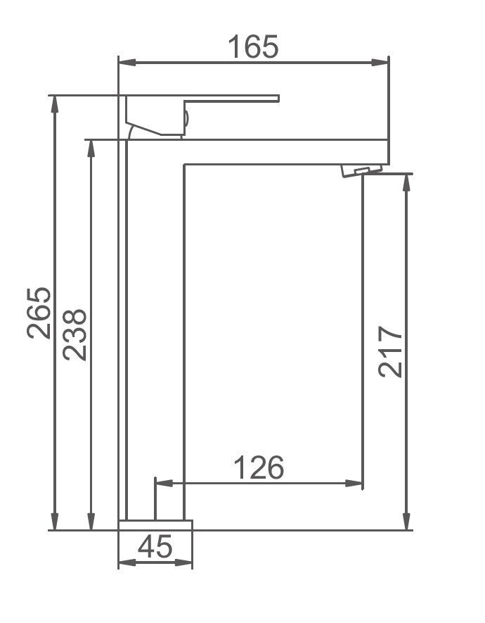 Смеситель для умывальника GERHANS K11125 — изображение 3