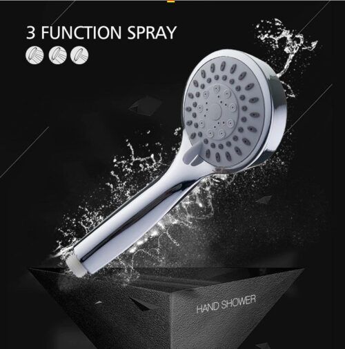 Душевая лейка 3 режима, "ручной душ", пластик, хром Ledeme L06