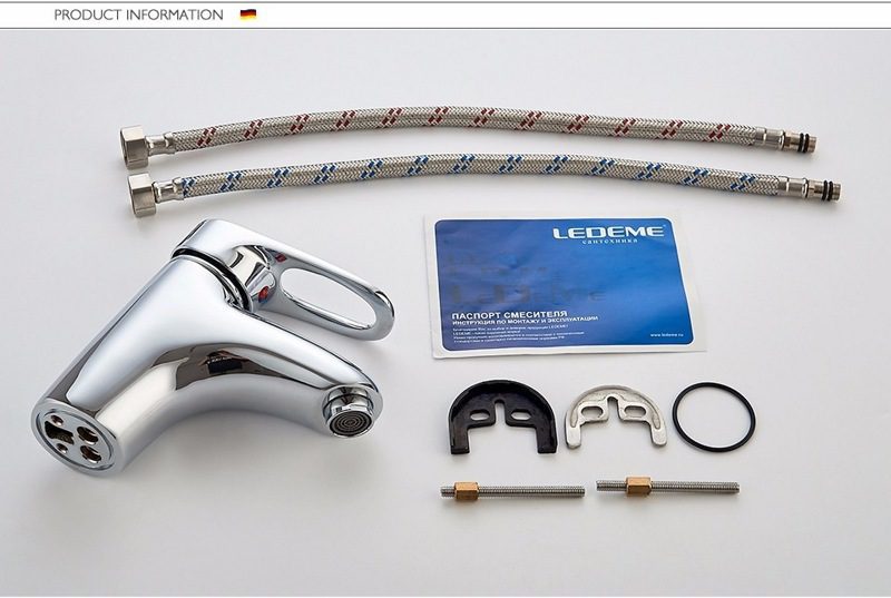 Смеситель для умывальника Ledeme L1004 — изображение 5