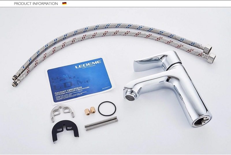 Смеситель для умывальника Ledeme L1034 — изображение 4