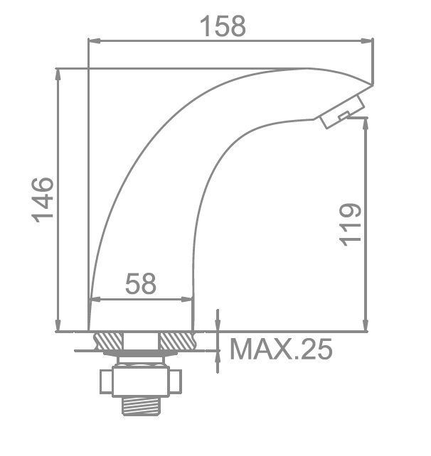 Сенсорный смеситель для умывальника Ledeme L1055-14 — изображение 5