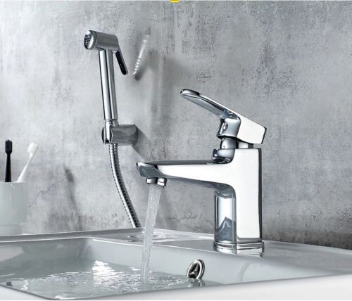 Смеситель для умывальника с гигиенической лейкой Ledeme L1254