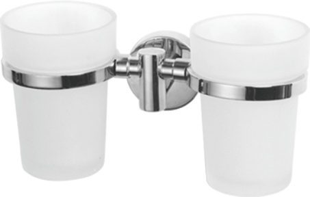 Стакан для зубной щетки, сталь + стекло, хром Ledeme L1708