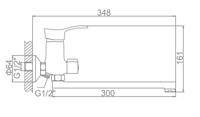 Смеситель для ванны Ledeme L2214 — изображение 2