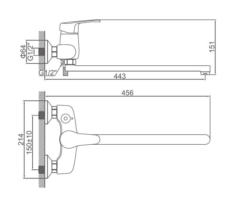 Смеситель для ванны Ledeme L2232 — изображение 2