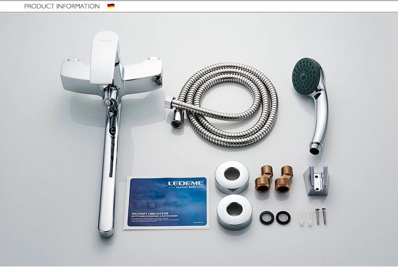 Смеситель для ванны Ledeme L2243 — изображение 5
