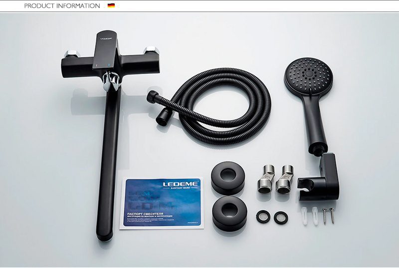 Смеситель для ванны Ledeme L2275B — изображение 5