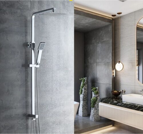 Душевая система без смесителя, с тропическим душем, латунь, хром Ledeme L2416