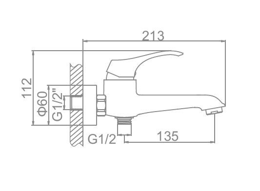 Смеситель для ванны Ledeme L3242 — изображение 2