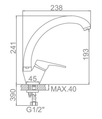 Смеситель для кухни Ledeme L4113 — изображение 3