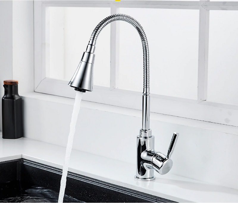 Смеситель для кухни с гибким изливом Ledeme L4199