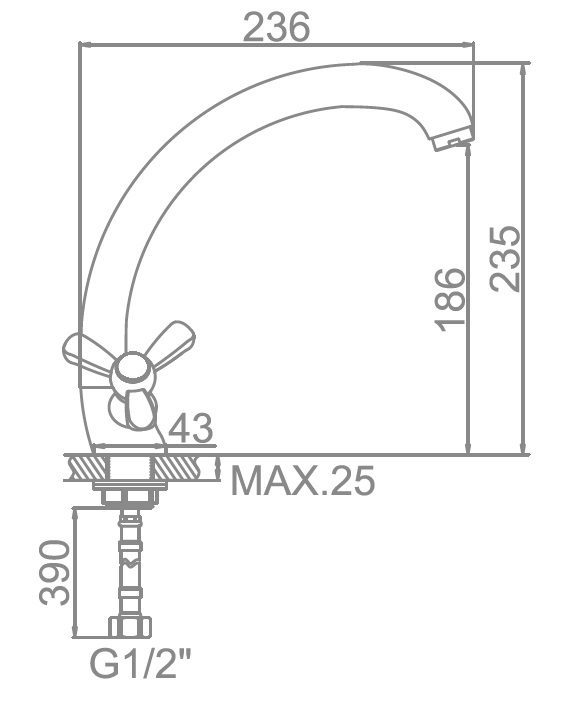 Смеситель для кухни Ledeme L4212-2 — изображение 2