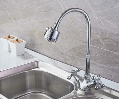 Смеситель для кухни с гибким изливом Ledeme L4319-3