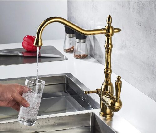 Смеситель для кухни под фильтр Ledeme L4555G-3