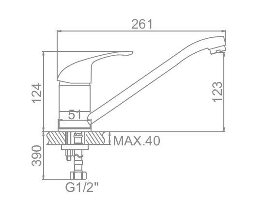 Смеситель для кухни Ledeme L4929-B — изображение 2