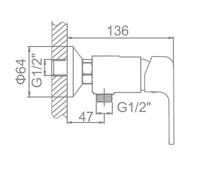 Смеситель для гигиенического душа Ledeme L5244 — изображение 2