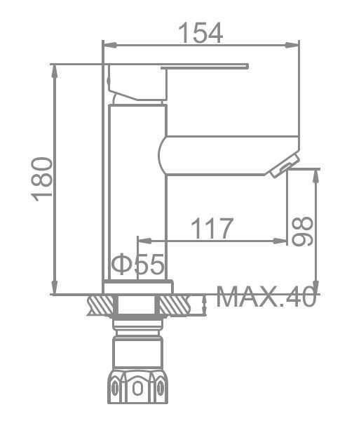 Смеситель для умывальника Ledeme L71003 — изображение 5