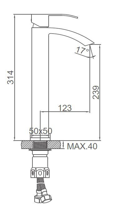 Смеситель для умывальника Ledeme L71117 — изображение 5