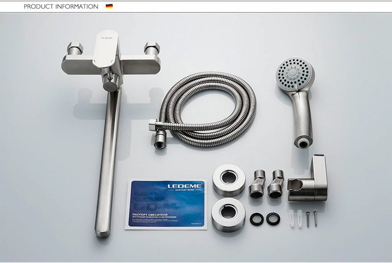 Смеситель для ванны Ledeme L72216 — изображение 5