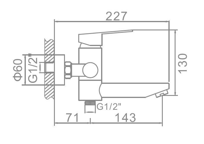 Смеситель для ванны Ledeme L73103 — изображение 5