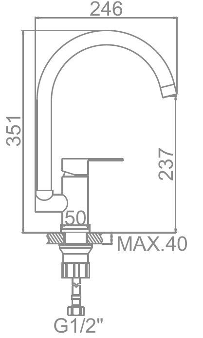 Смеситель для кухни Ledeme L74003 — изображение 6