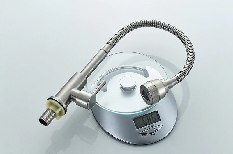 Кран для кухни с гибким изливом "Моно" Ledeme L74295 — изображение 5