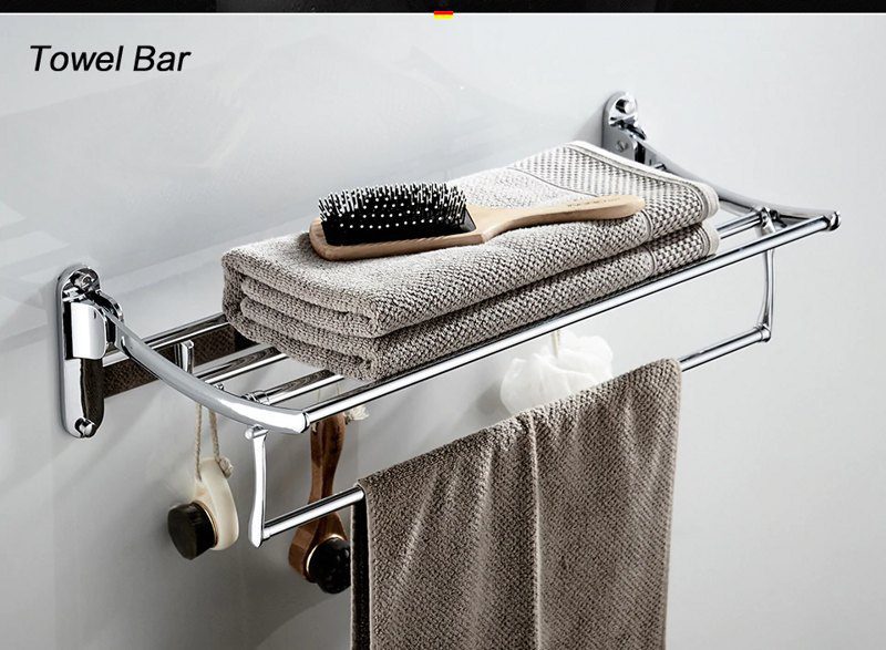 Полотенцедержатель-полка, сталь, хром Ledeme L809