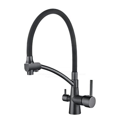 Смеситель для кухни под фильтр Ledeme L4855U-12, с гибким изливом