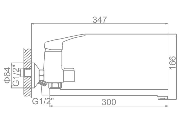 Смеситель для ванны Loffrey LF82213 — изображение 3