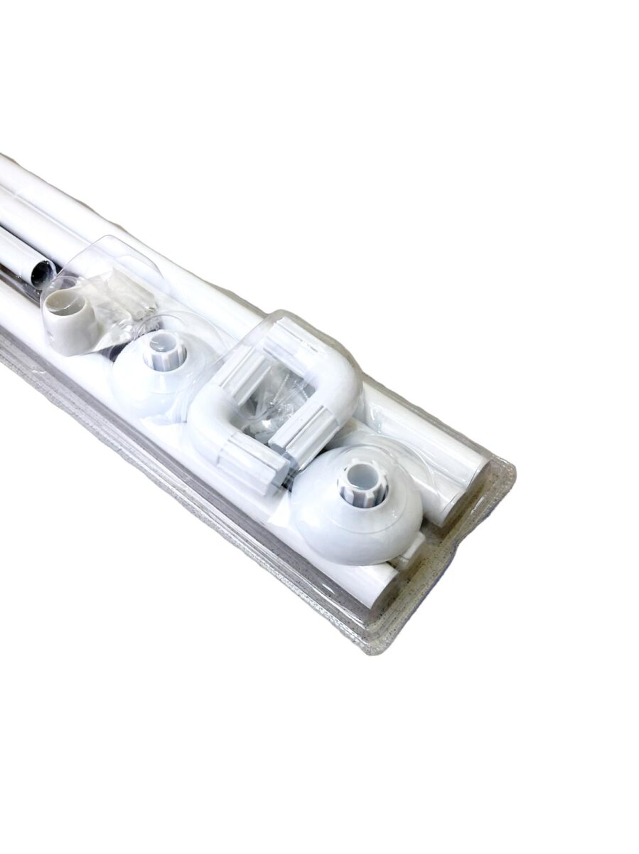 Карниз в ванную для шторки Savol SK-8019W, универсальный, сталь, белый