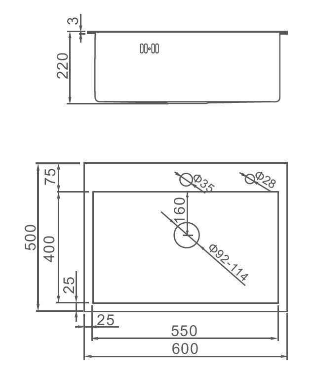 Кухонная мойка GERHANS K36050 — изображение 5