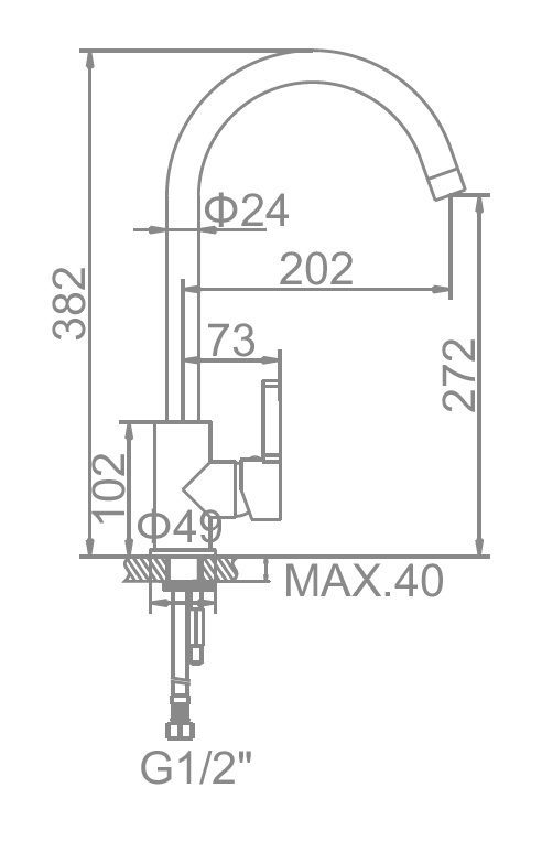 Смеситель для кухни Ledeme L4299A — изображение 2
