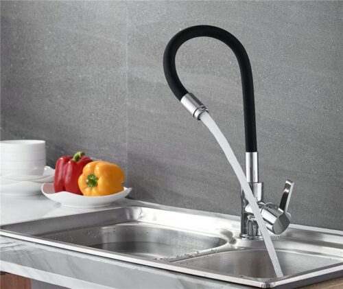 Смеситель для кухни с гибким изливом Ledeme L4898-2