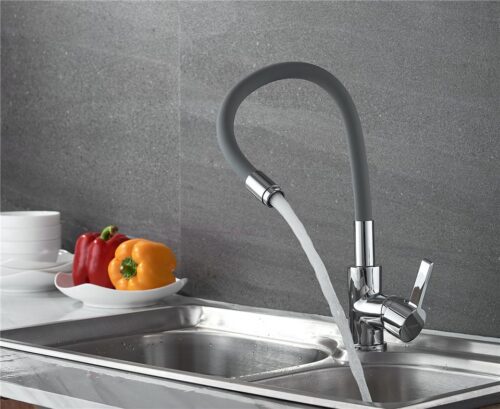 Смеситель для кухни с гибким изливом Ledeme L4898-9