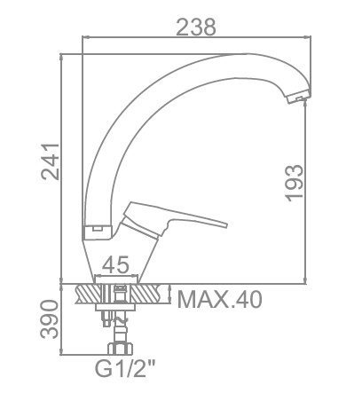 Смеситель для кухни Ledeme L5913A — изображение 3