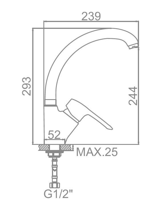 Смеситель для кухни Loffrey LF85925K — изображение 3