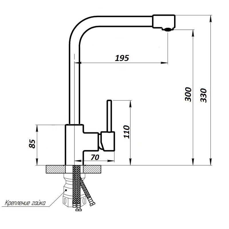 Смеситель для кухни Wisent W4998-7-20 — изображение 5
