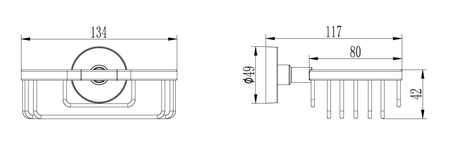 Мыльница Ledeme L1702-1, решётка — изображение 2