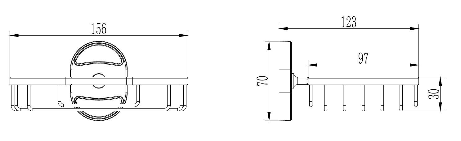 Мыльница Ledeme L1902-2, решётка — изображение 2