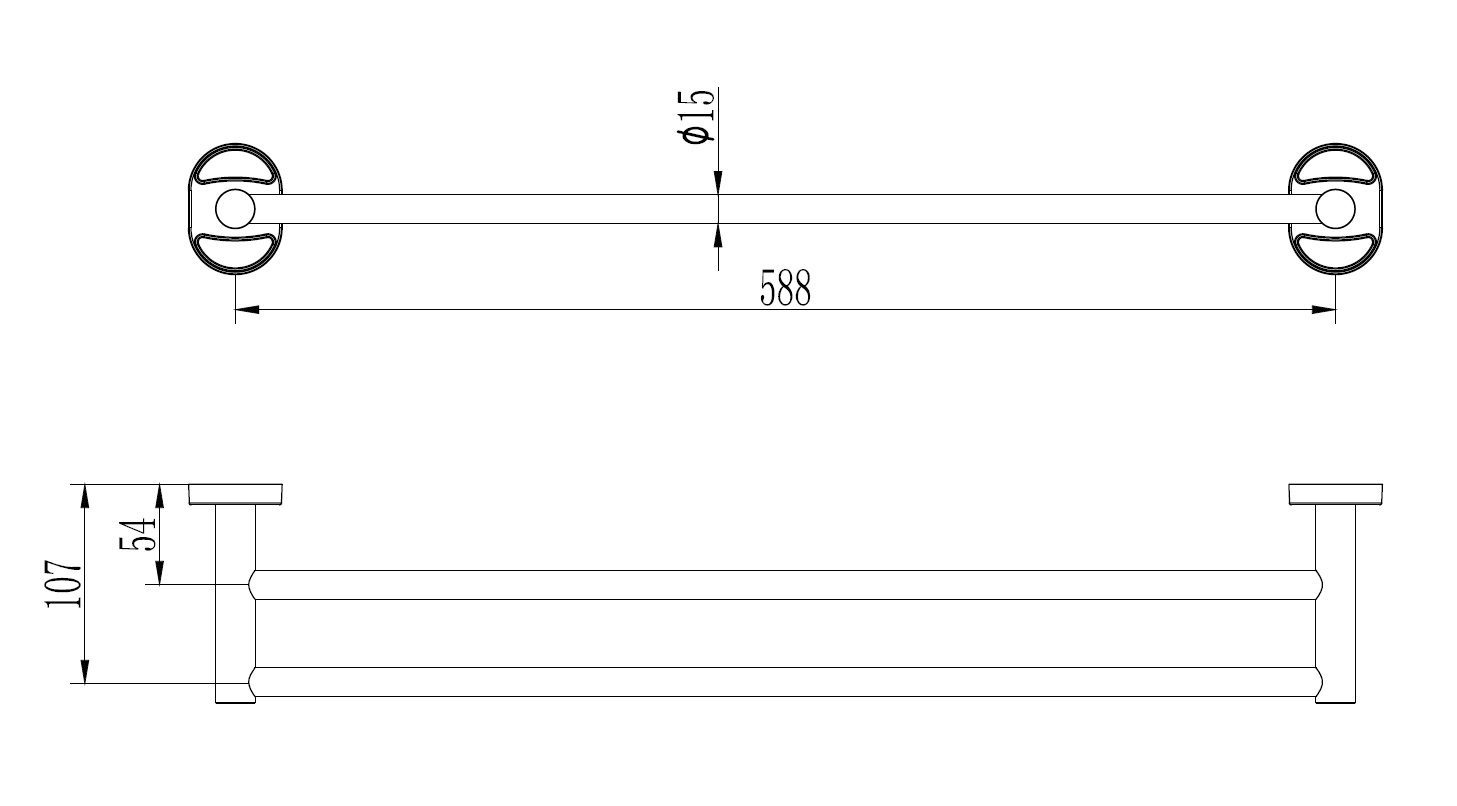 Держатель полотенеца Ledeme L1909-1, рейлинг — изображение 2