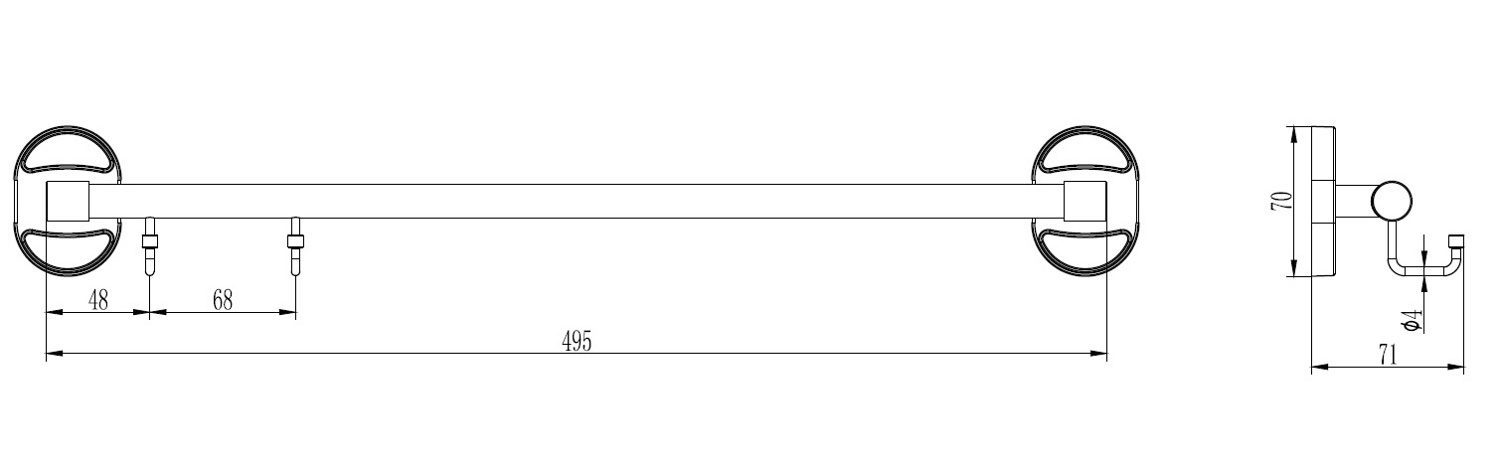 Вешалка с крючками Wisent W2916-2 — изображение 2