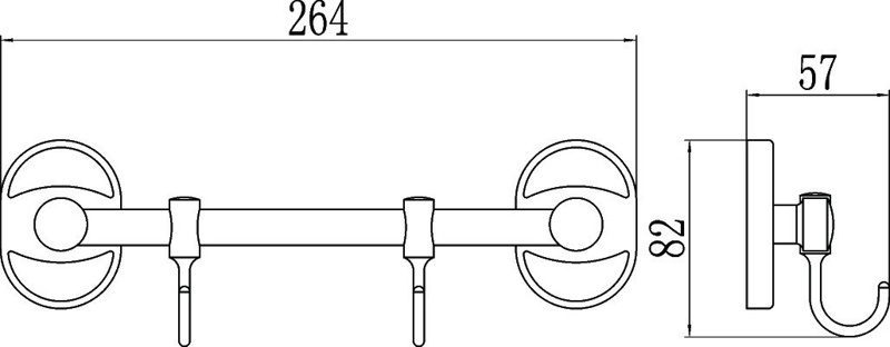 Вешалка с крючками Savol S-008202 — изображение 2