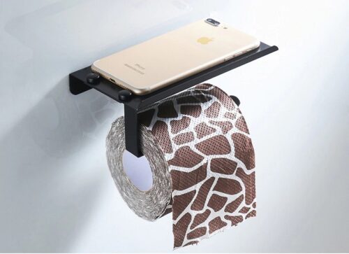 Бумагодержатель Ledeme L5503-4, с полкой для телефона