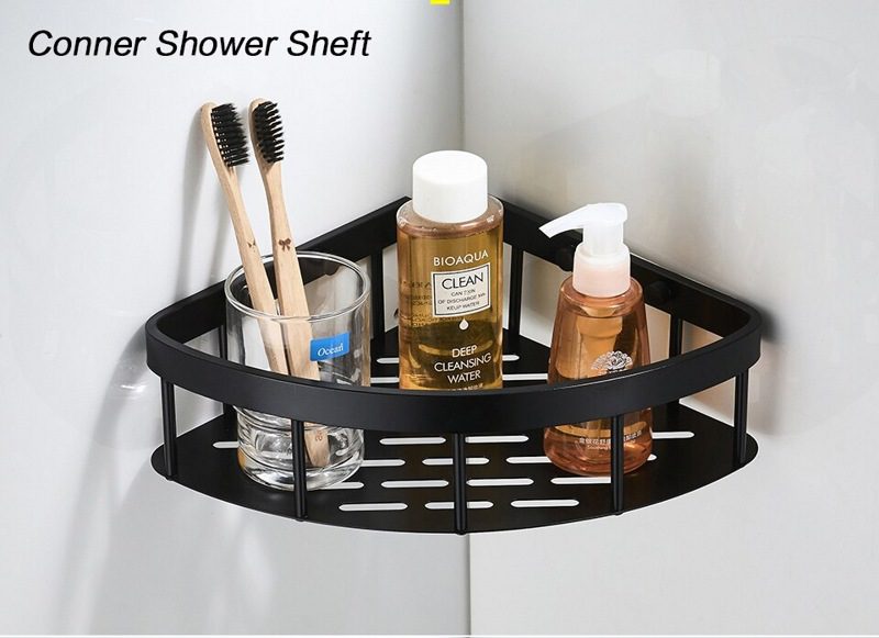 Полка в ванную комнату Ledeme L5507-1, угловая, решётка