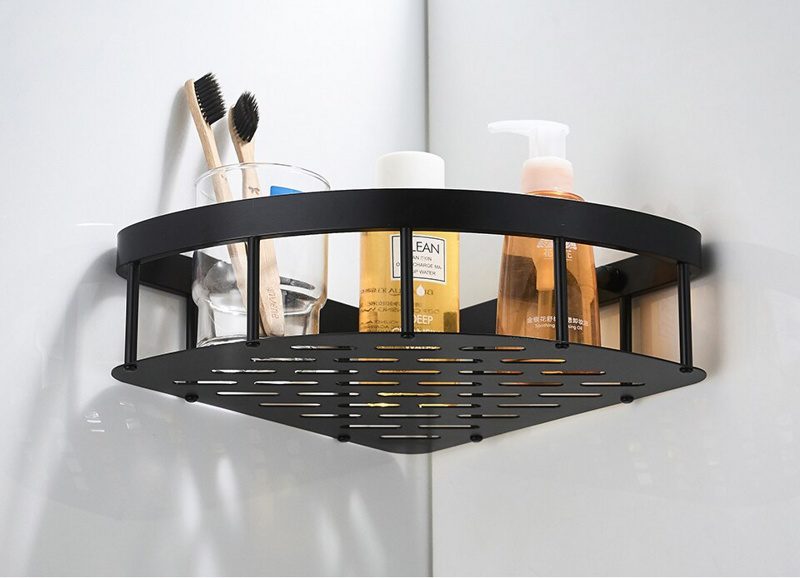 Полка в ванную комнату Ledeme L5507-1, угловая, решётка — изображение 3