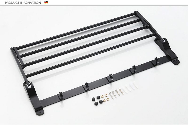 Полка для полотенец Ledeme L5524, откидная — изображение 5